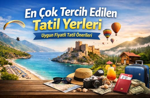 Uygun fiyatlı tatil için en çok tercih edilen tatil yerleri