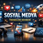 Sosyal medya trendleri ve içerik stratejileri rehberi görseli
