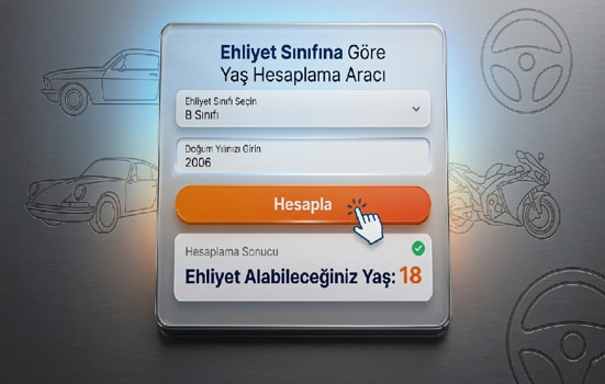 Ehliyet yaş hesaplama aracı tasarımı