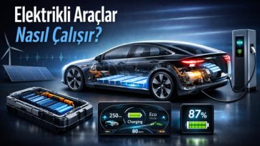 Elektrikli araçlar nasıl çalışır batarya motor ve şarj sistemi