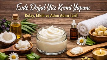 Evde doğal yüz kremi yapımı adım adım tarif görseli