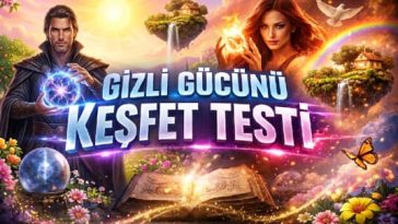 Gizli gücünü keşfet testi konsept görseli