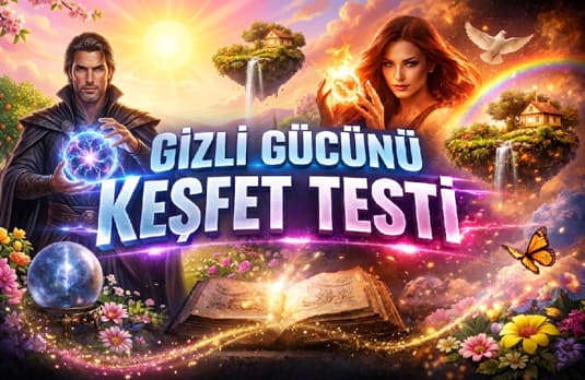 Gizli gücünü keşfet testi konsept görseli