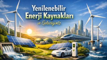 Güneş panelleri ve rüzgar türbinleri ile yenilenebilir enerji