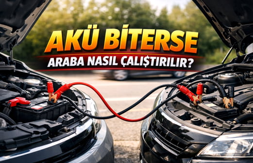 Akü bittiğinde arabayı çalıştırma yöntemleri ve takviye kablosu kullanımı
