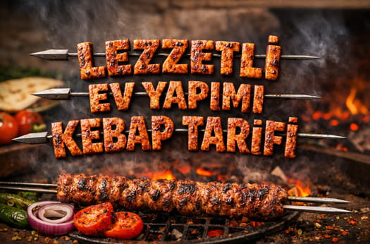 Lezzetli ev yapımı kebap tarifi görseli