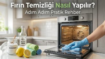 Fırın temizliği adım adım pratik rehber görseli