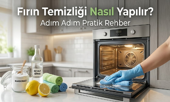 Fırın temizliği adım adım pratik rehber görseli
