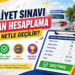 Ehliyet sınavı puan hesaplama tablosu