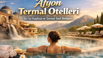 Afyon’da termal otel ve kaplıca havuzu görüntüsü