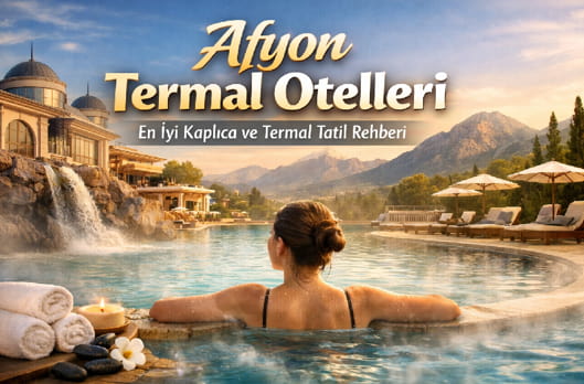 Afyon’da termal otel ve kaplıca havuzu görüntüsü