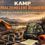 Kamp malzemeleri listesi tablo görseli