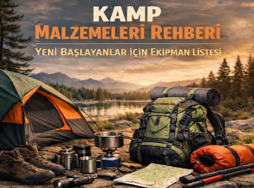 Kamp malzemeleri listesi tablo görseli