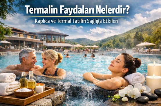 Termal havuzda dinlenen insanlar ve kaplıca tatili deneyimi