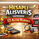 Hesaplı alışveriş yapmanın yollarını gösteren tasarruf temalı alışveriş görseli