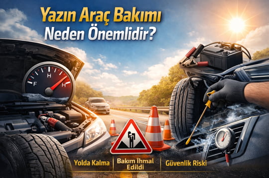 Yazlık araç bakımı kontrol listesi ve araç yaz hazırlığı detayları
