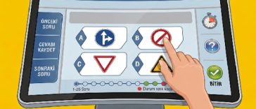 Nisan 2026 ehliyet sınavı online deneme testi